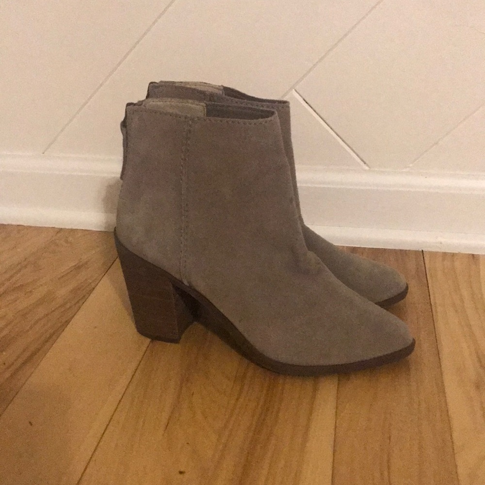 BP Tan Suede Western Style Booties- Size 7
